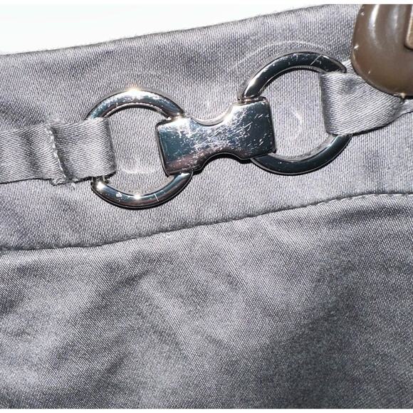 New York & Company Womens Cropped Pants Size 12 (32x23) Dark Gray Straight Leg - Picture 5 of 12